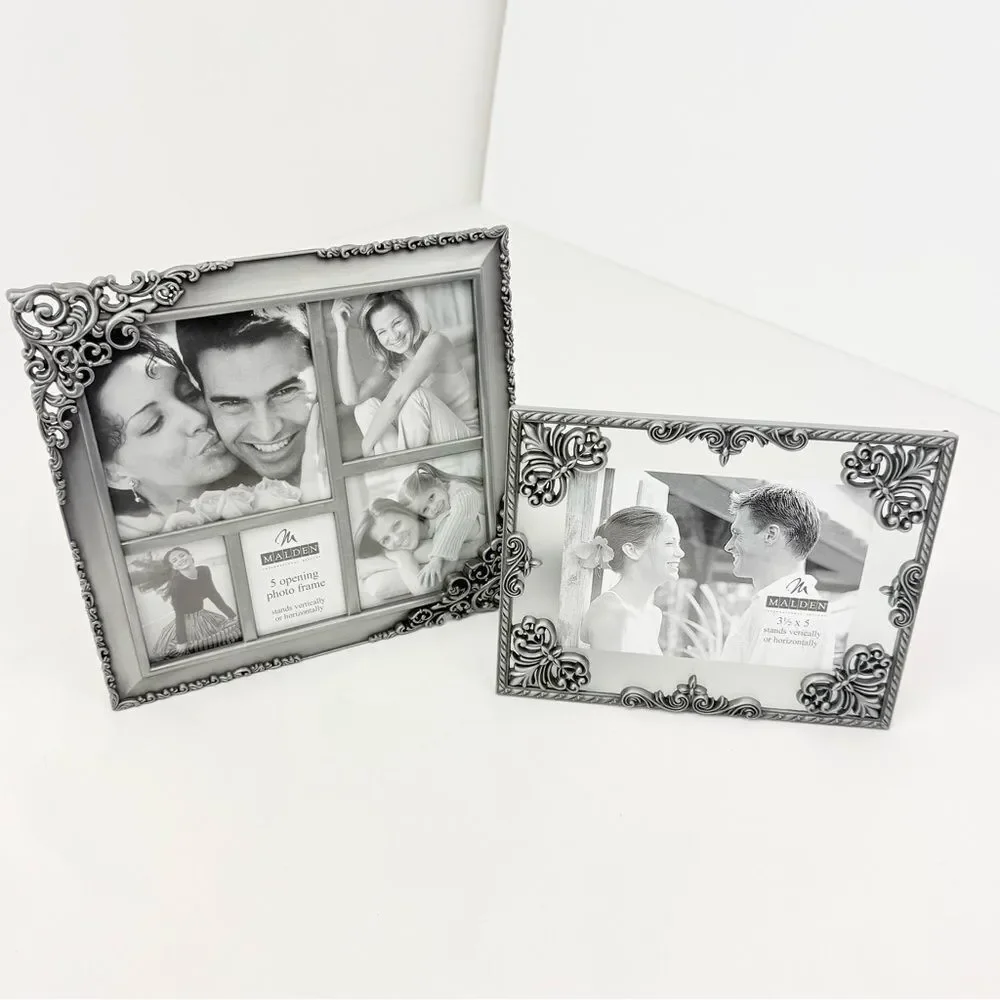 Malden International Designs Set of Two Scroll Design Metal Frames NEW